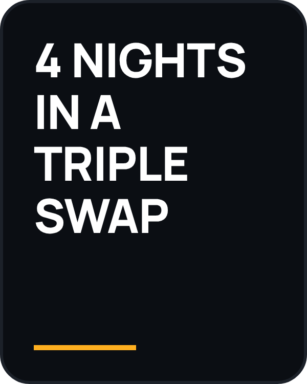 4 nights in a triple swap. Opens THE CHAIN, episode 4, on Instagram